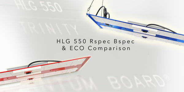 HLG 550 R spec B spec and ECO Comparison